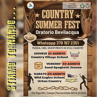 Oratorio Bevilacqua Country summer fest 2025