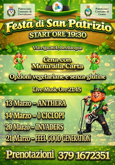 San Patrizio 2026 Bevilacqua